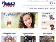 Tablet Screenshot of myhealthdepot.com